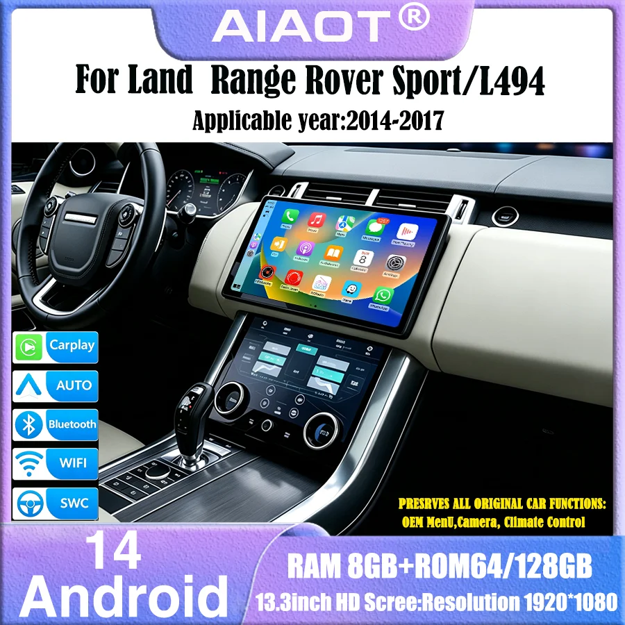 Khadas Vim4 8Gb - Per Land Rover Sport/L494 2014-2017 Schermo